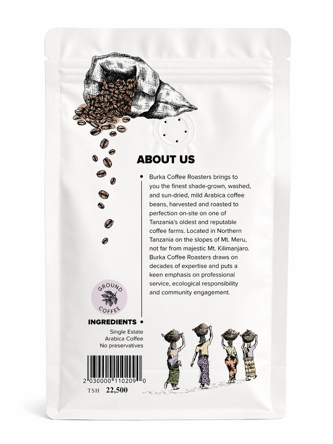 Burka Coffee Roasters – 1899 Legacy Peaberry (Medium Roast) 2