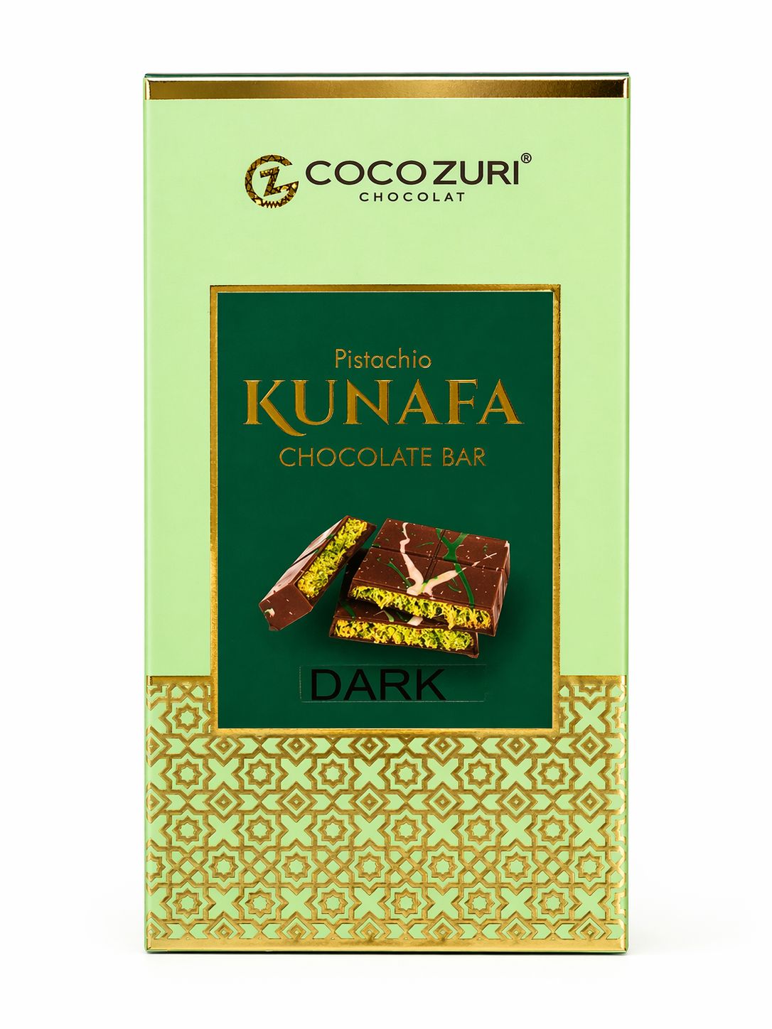 Pistachio Kunafa Chocolate Bar (Dark)