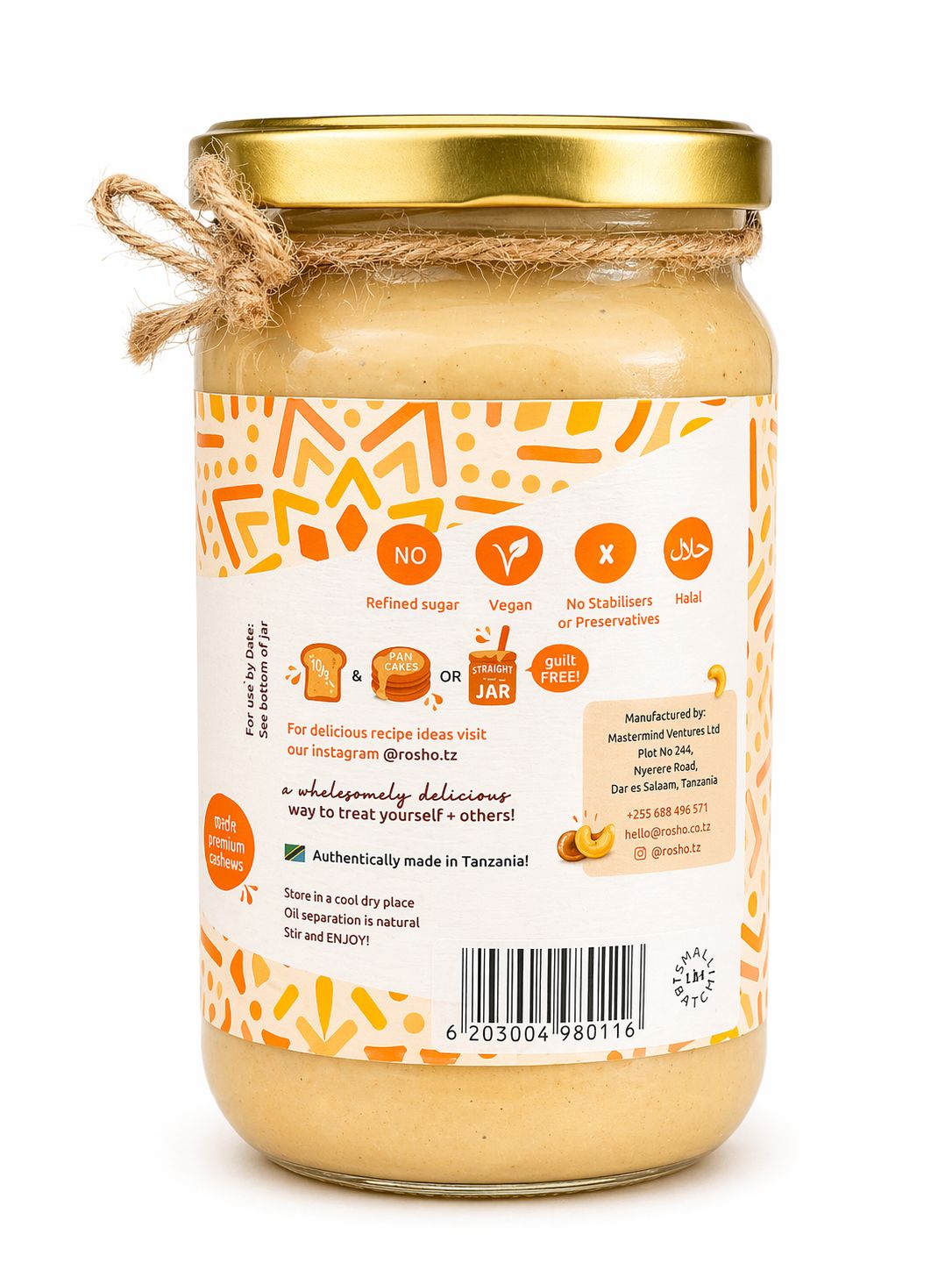 Rosho Cashew Butter – Classic 1