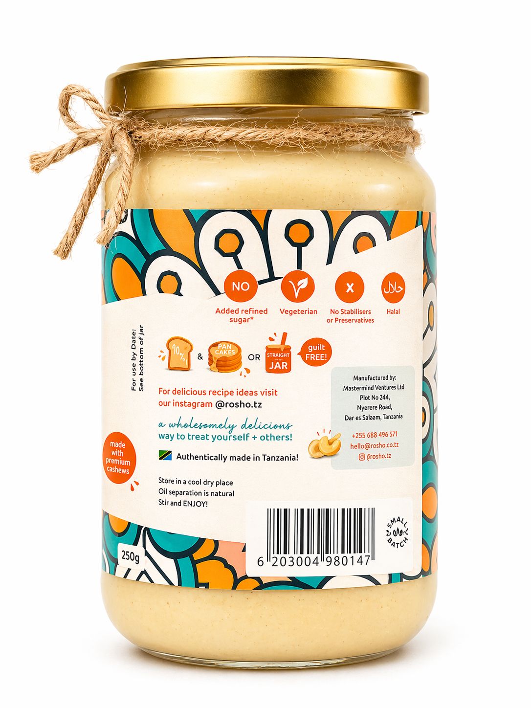 Rosho Cashew Butter – Nutty White Choc Cheesecake 2